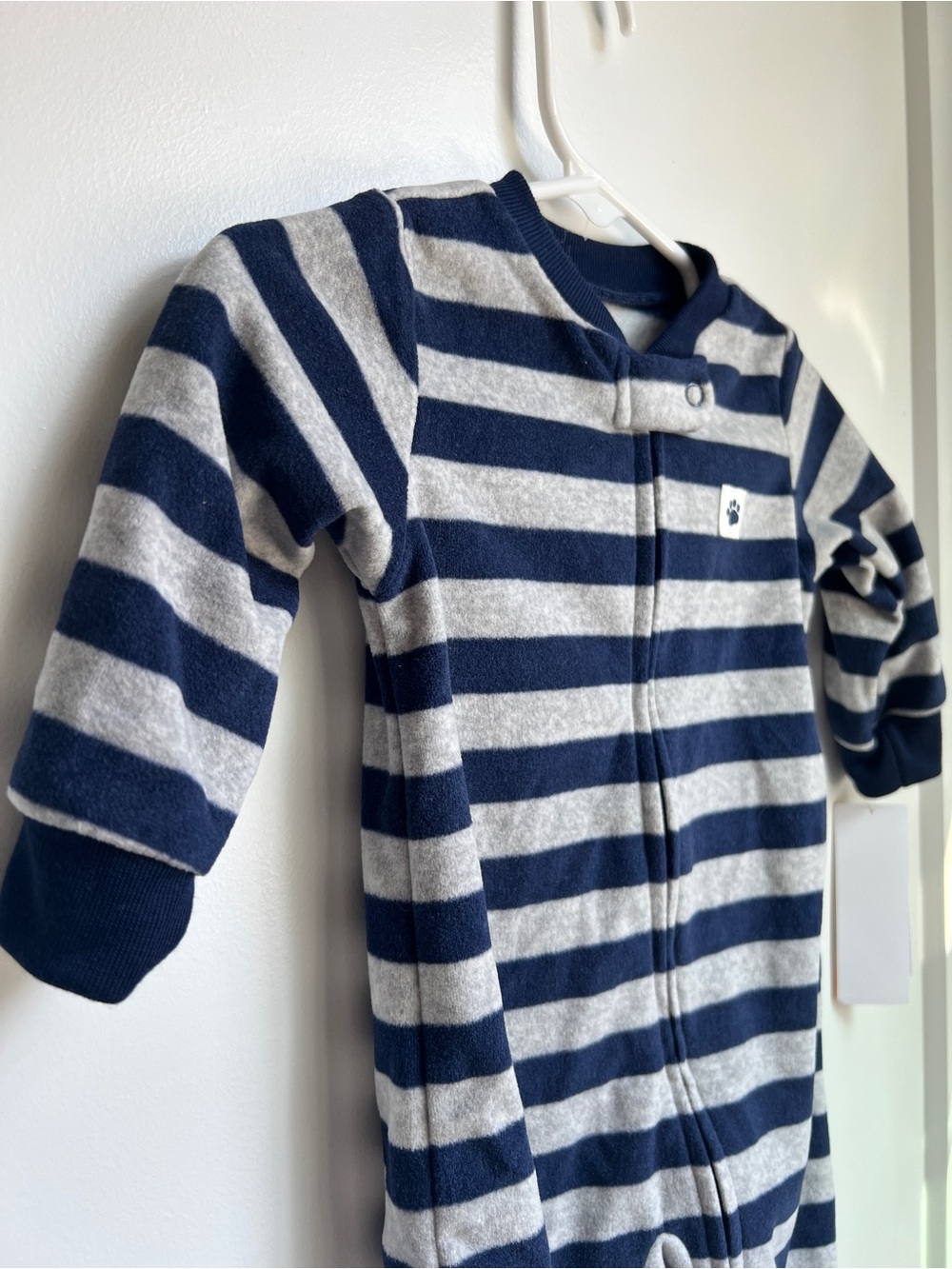 Carter’s Just One You Navy Stripe Bear Footie Pajamas 6 Months NWT